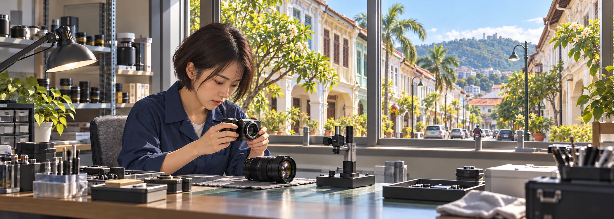 Application illustration of cameras and precision optical components in Malaysia